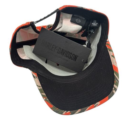 NWT! Harley Davidson Faster Adjustable Snapback Baseball Racing Cap - One Size - Picture 6 of 7